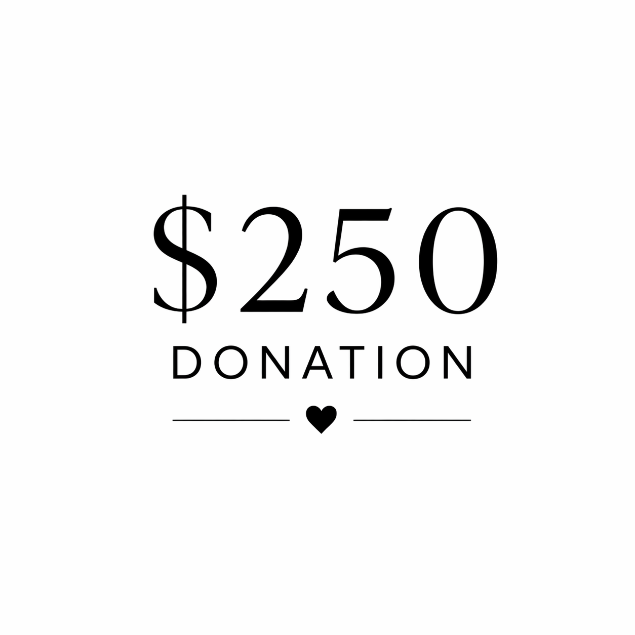 $250.00 Donation