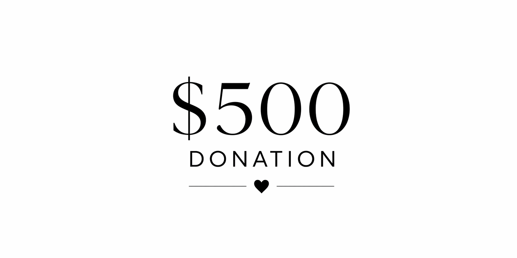 $500.00 Donation