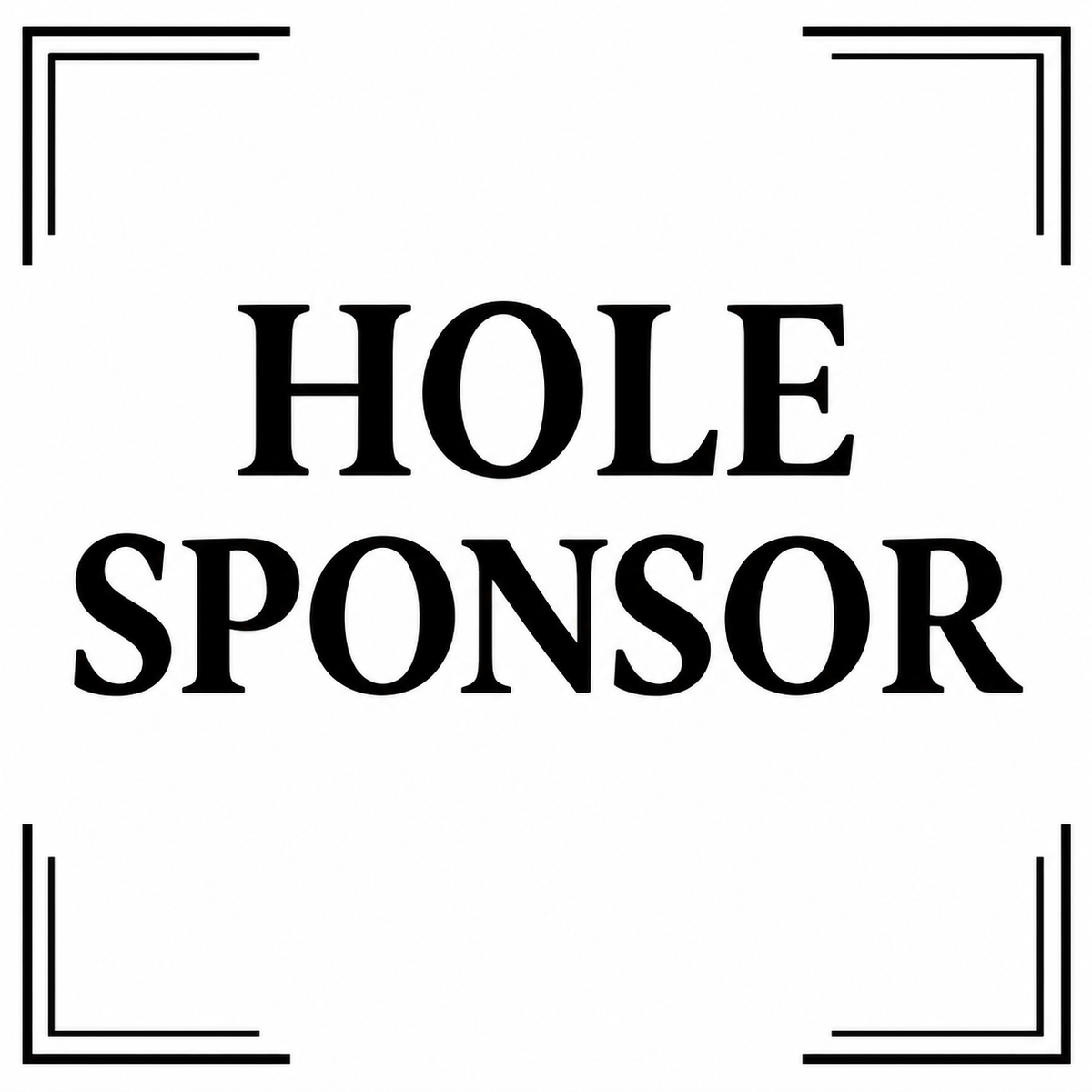 Hole Sponsor